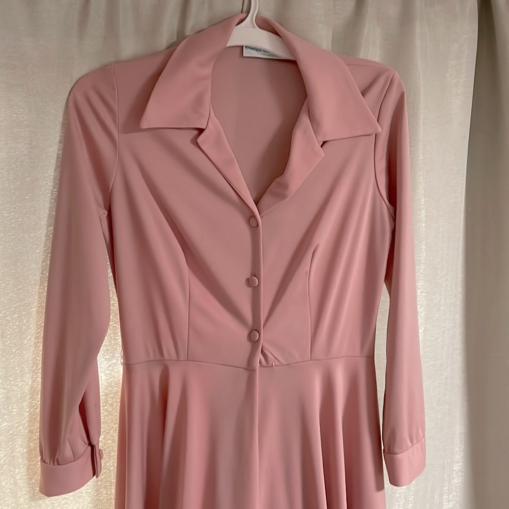 Vintage Pink Dress, size 6-8